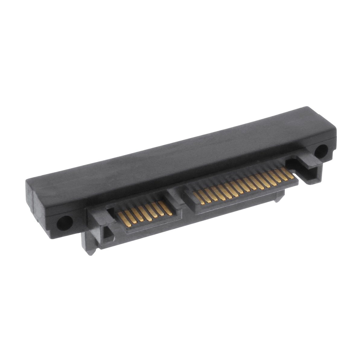 Adaptador Inline Sata, M/F, 22 Pines (15+7) En Ángulo Hacia Abajo