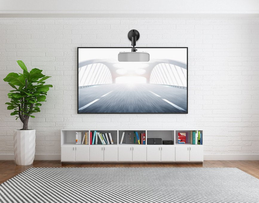 Soporte De Proyector Equip De Pared 670-900mm Rotacion 360º Inclinacion 20º Hasta 30kg Color Negro