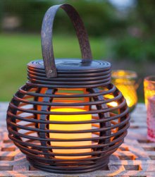 Activejet Aje-Robinia Iluminación Al Aire Libre Lámpara Colgante Con Forma De Tarro Para Exterior Bombilla(S) No Reemplazable(S) Led Negro, Marrón