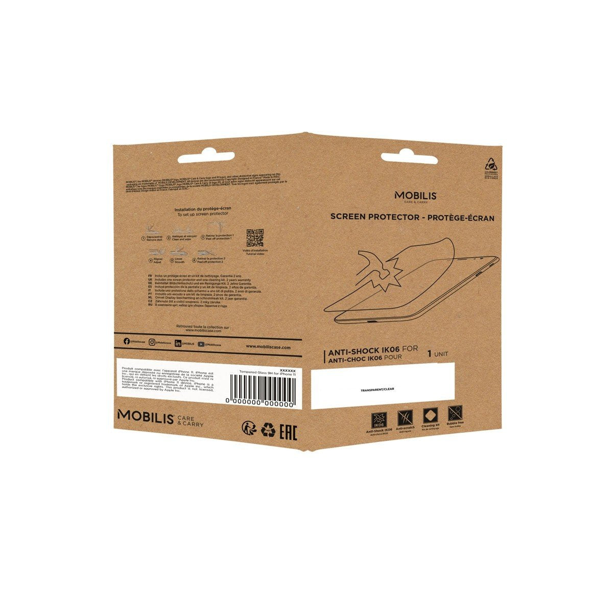 Mobilis 036257 Protector De Pantalla Para ¡Apple Ipad Mini 6