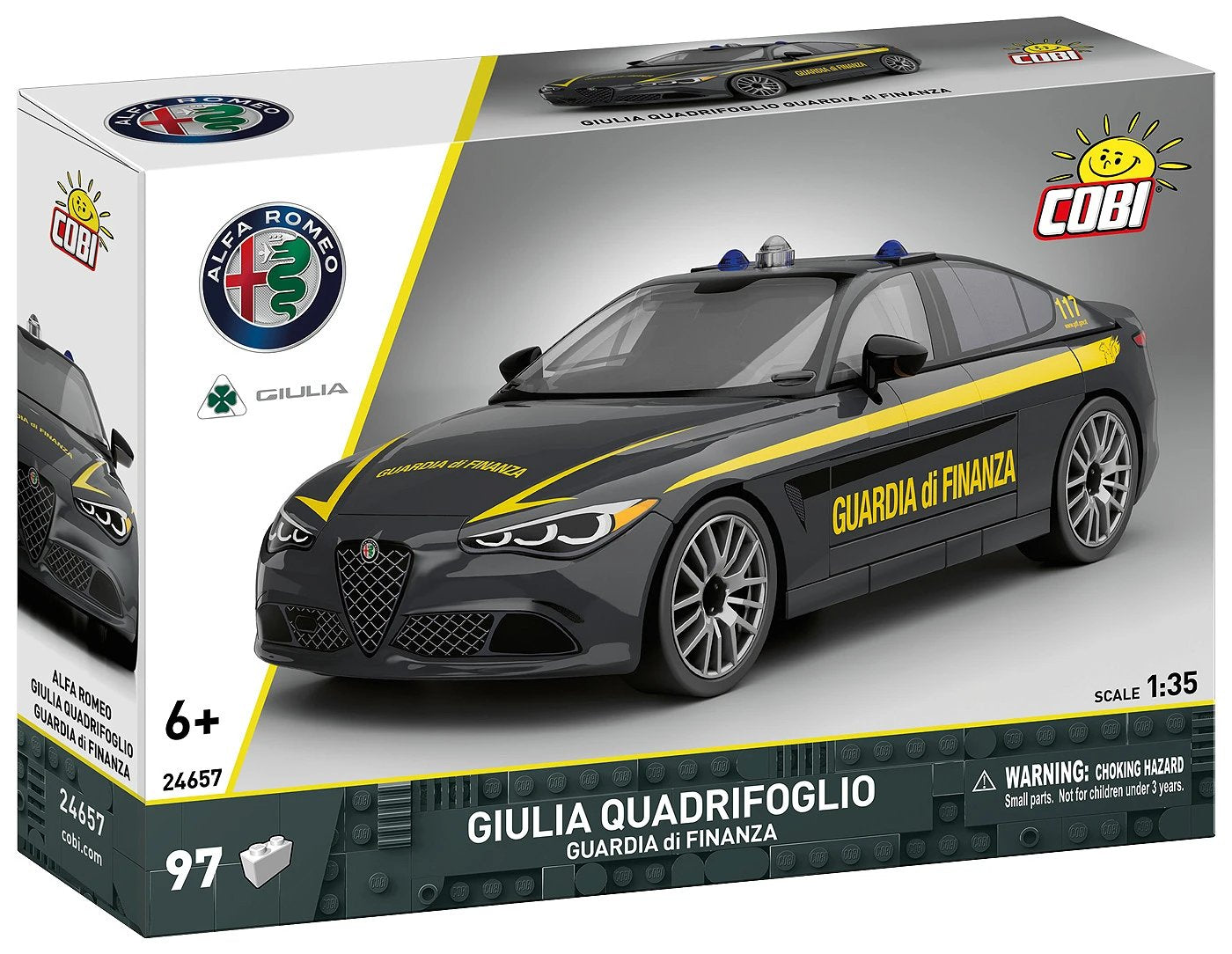 Cobi Giulia Quadrifoglio Guardia Di Finanza (Massstab 1:35) Cobi-24657