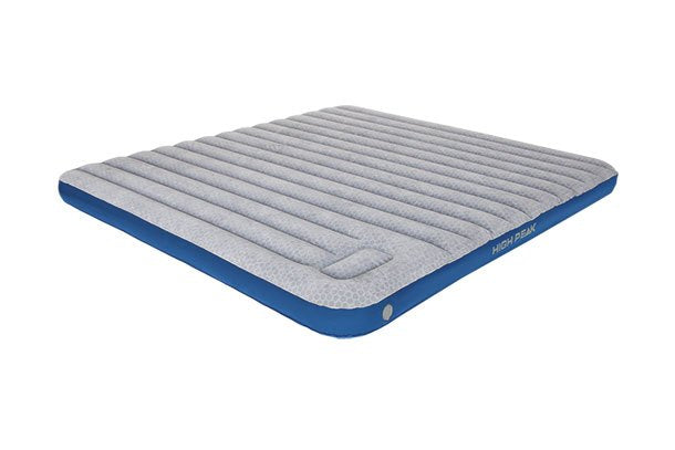 Colchón Hinchable Doble High Peak 40047 Azul, Gris Claro