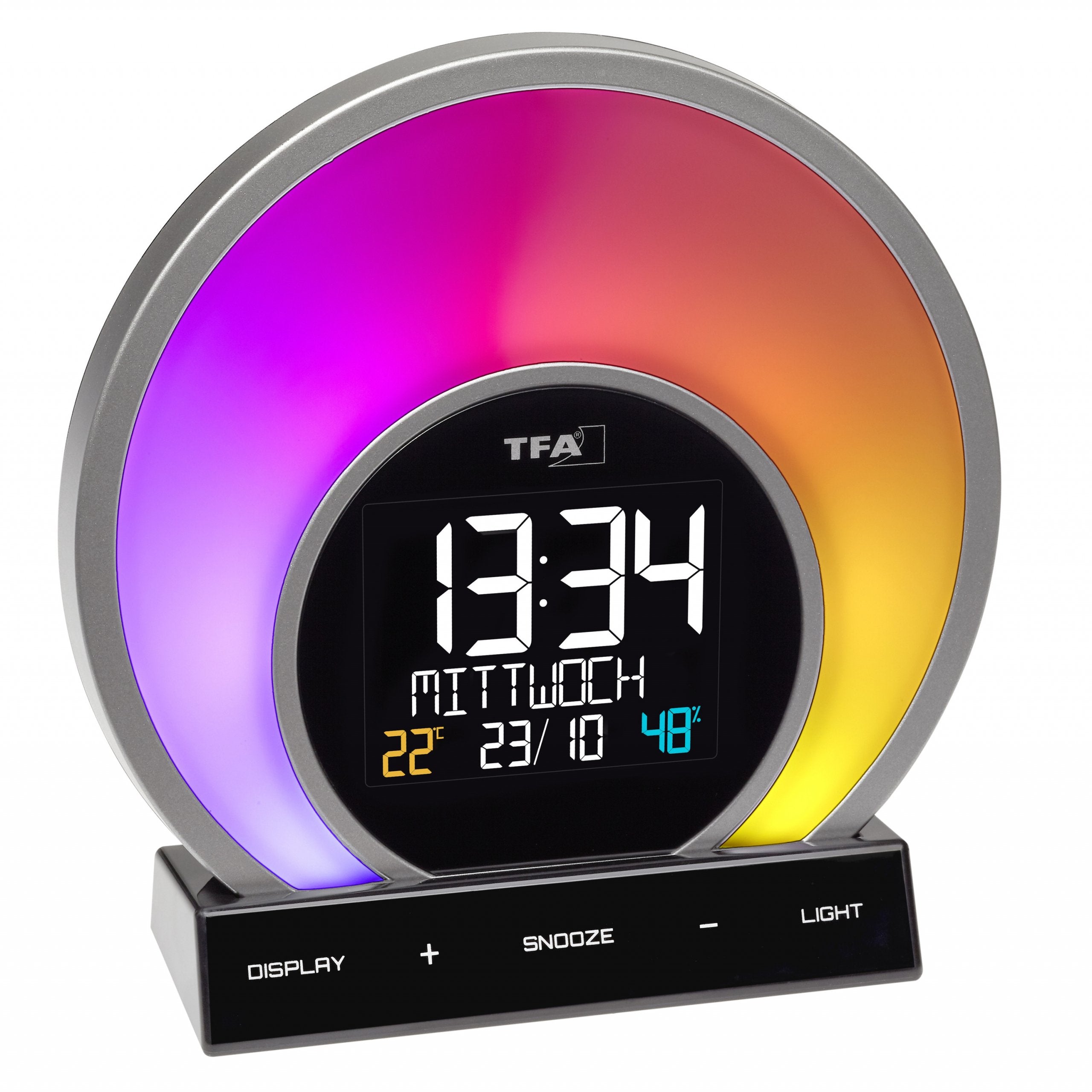 EAN 4009816034564 - TFA-Dostmann Soluna Reloj despertador analógico Negro, Transparente imagen 2