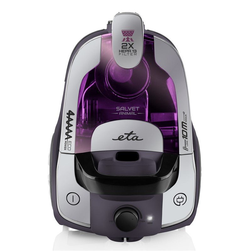 Aspirador Eta Salvet Animal Eta151390000 Sin Bolsa, Potencia 700 W, Capacidad Polvo 2,2 L, Pãºrpura