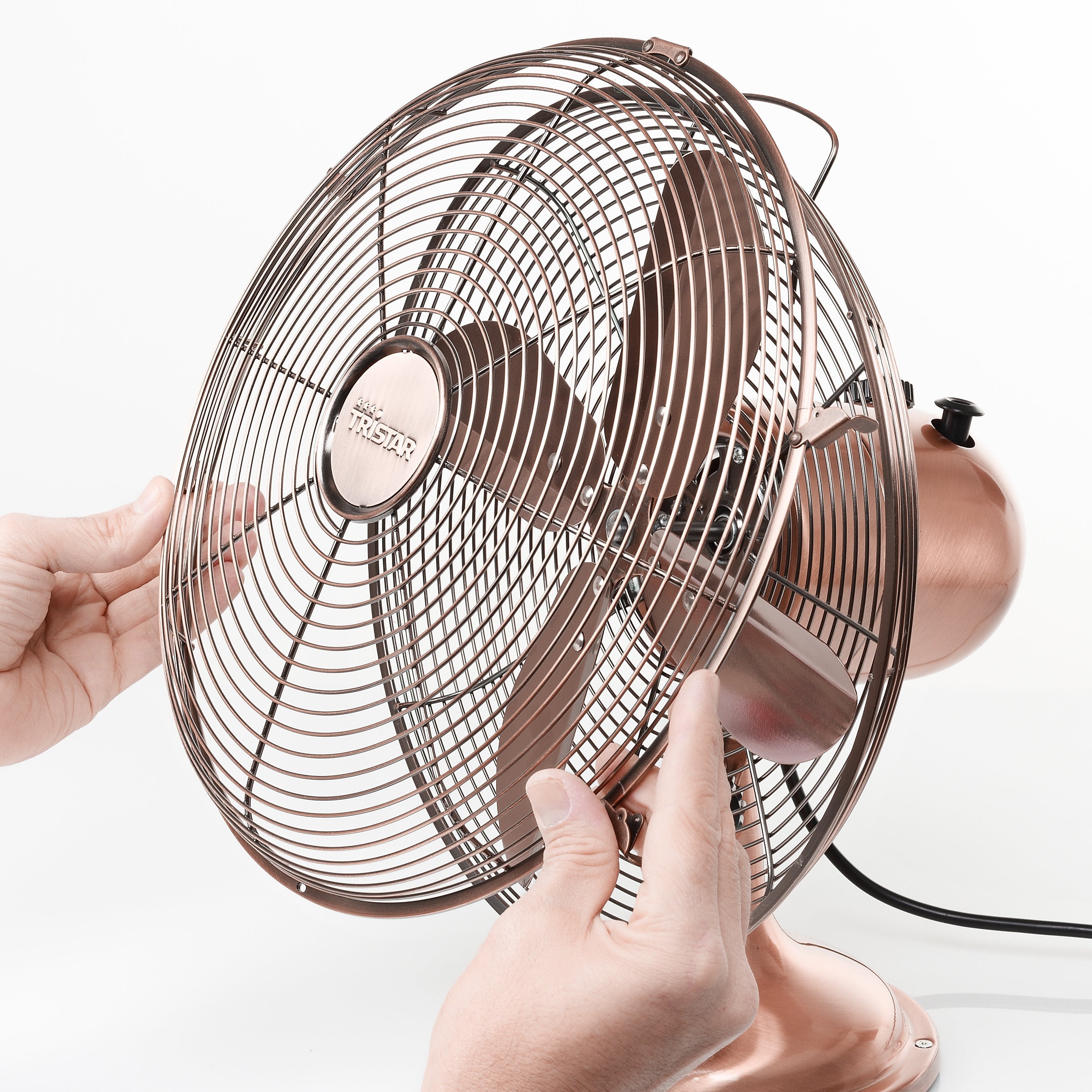 Ventilador Tristar Ve-5970 De Mesa Retro, Cobre