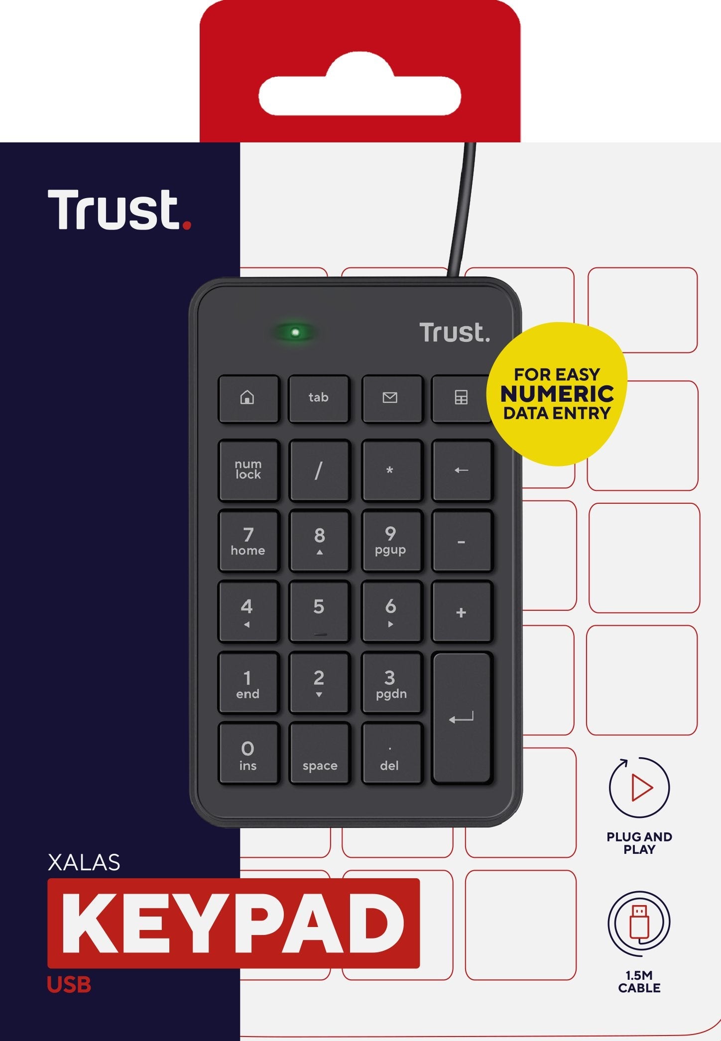 Teclado Numérico Trust Xalas