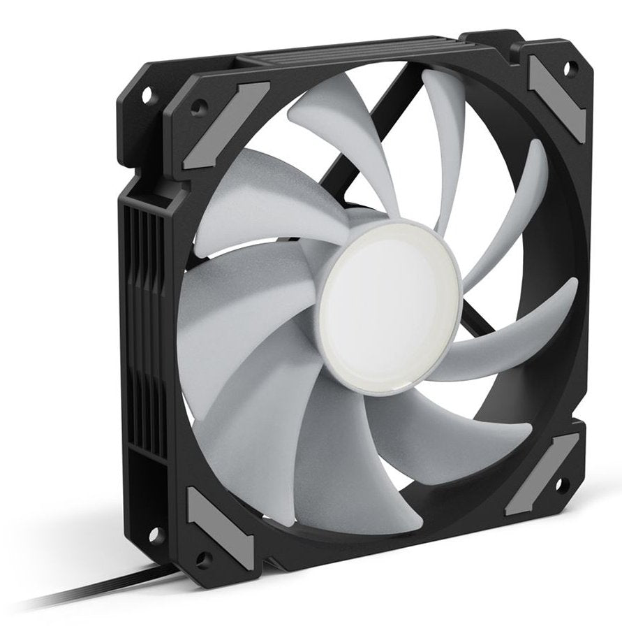 Ventilador Pc Sharkoon Shark Mirror Rgb Pwm De Caja Negro, 120 Mm 4044951042449