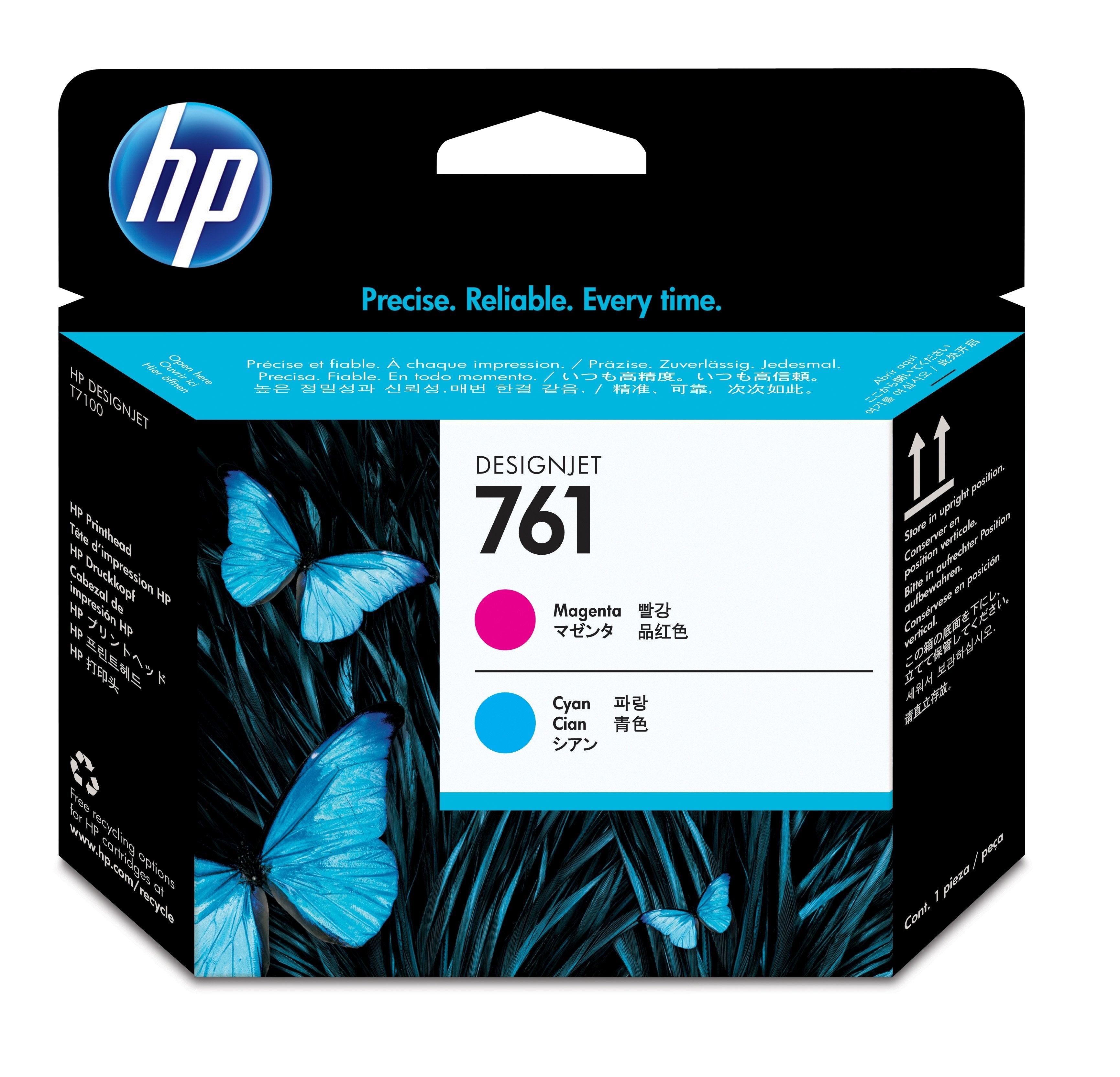 EAN 0885631448212 - HP 761 Magenta/Cyan DesignJet Printhead cabeza de impresora Inyección de tinta térmica imagen 1