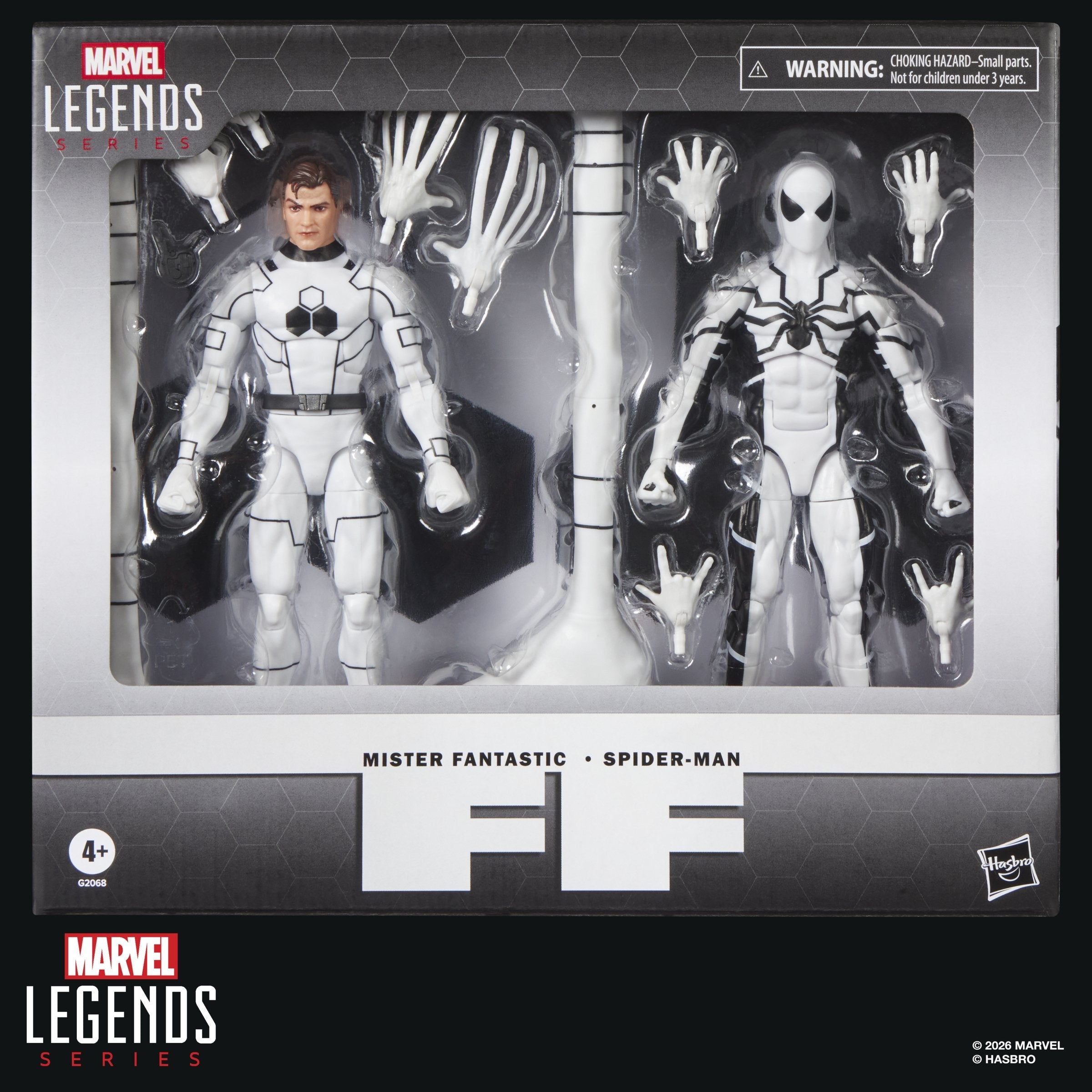 Set 2 Figuras Mister Fantastic & Spiderman Los Cuatro Fantasticos Marvel Legends Series 15cm