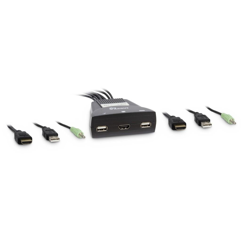 EAN 4260455646482 - Inter-Tech 88887340 interruptor KVM Negro imagen 1