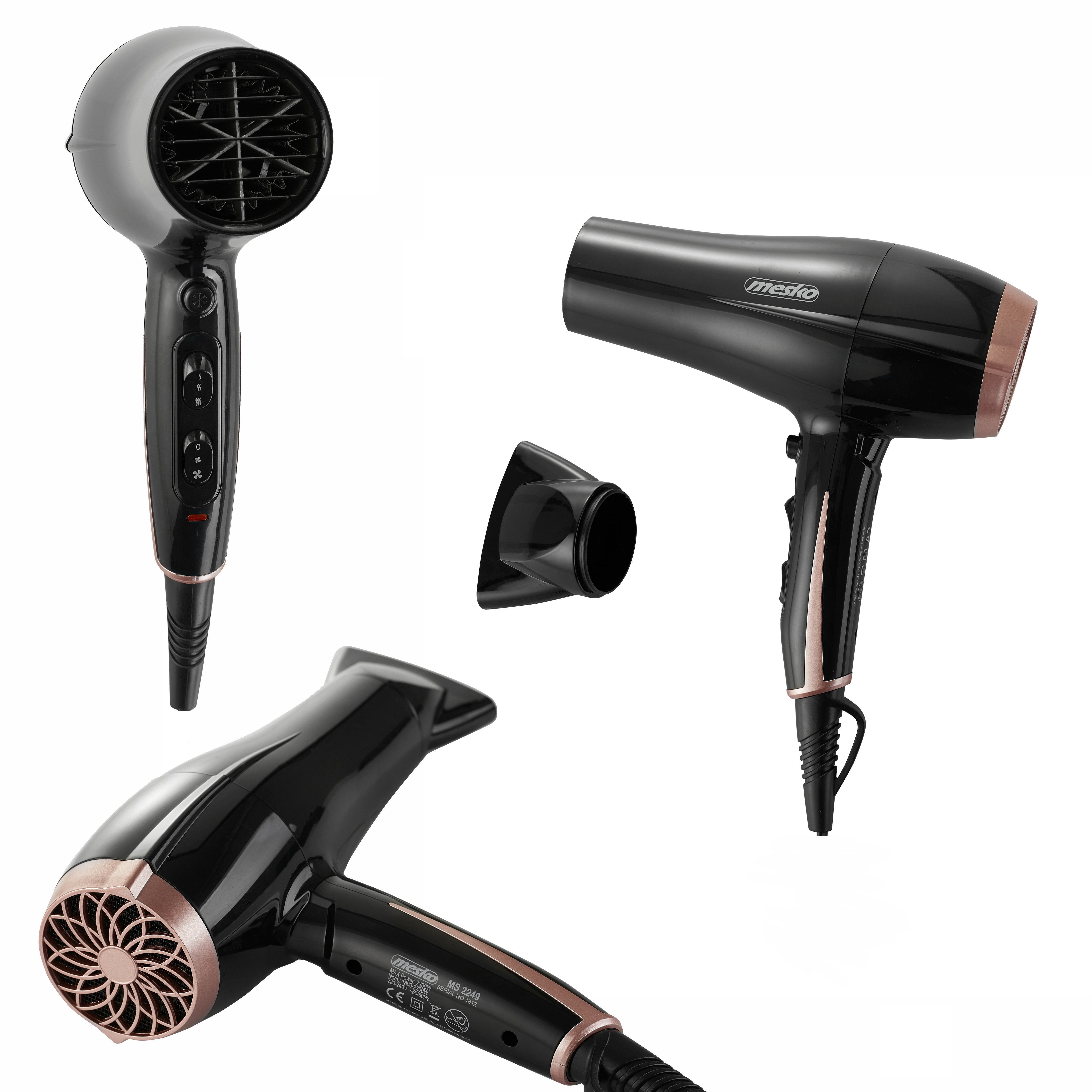 EAN 5902934831383 - Mesko Home MS 2249 secador 2000 W Negro, Rosa imagen 6