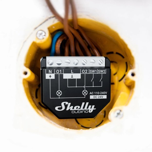 EAN 3800235269015 - Shelly Qubino WAVE 2PM Interruptor inteligente Negro imagen 6