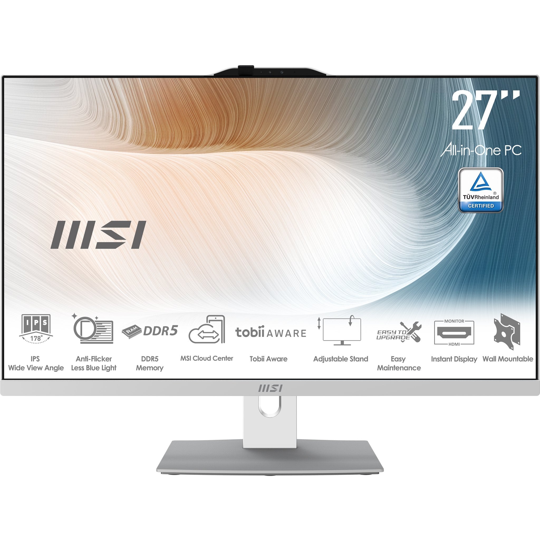 EAN 4711377230636 - MSI Modern AM272P 1M-838DE Intel Core 5 120U 68,6 cm (27") 1920 x 1080 Pixeles PC todo en uno 8 GB DDR5-S imagen 2