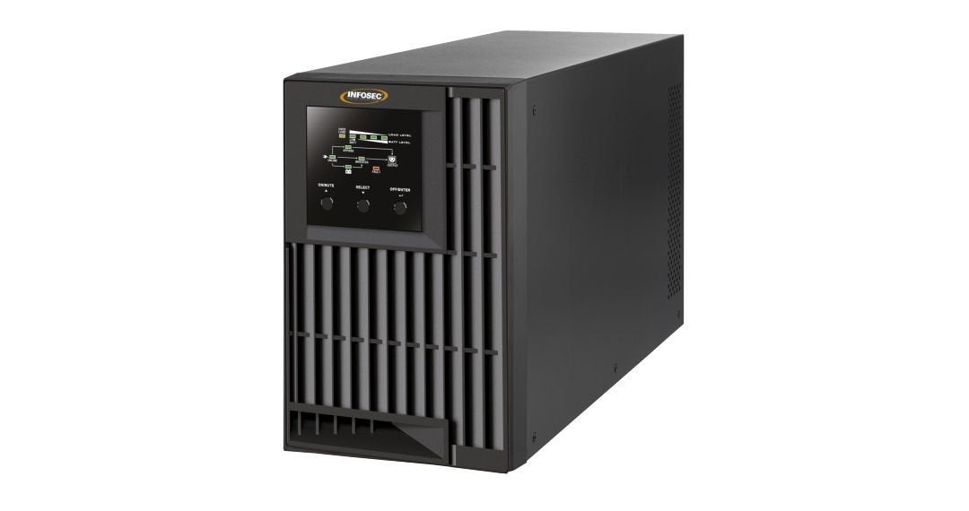 Sai Infosec E4 Value 1000 Sistema De Alimentación Ininterrumpida (Ups) Doble Conversión (En Línea) 1 Kva 3 Salidas Ac