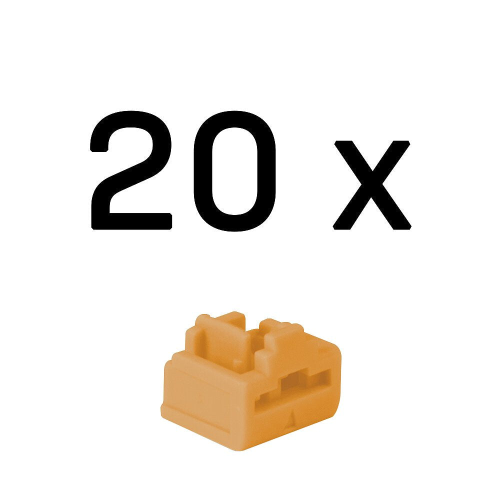 Lindy Cerradura De Puerto Rj45 Sin Llave Naranja, 20 Piezas, Código Naranja 47898