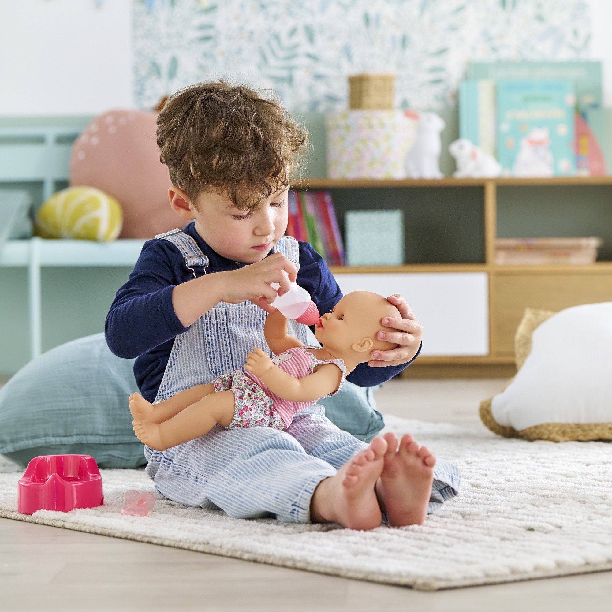 Simba Corolle Mon Grand Poupon Emma Bebida+Baño Húmedo Muñeca Bebé