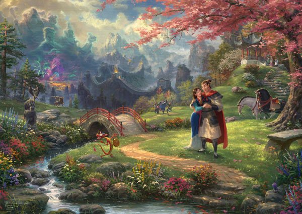 Puzzle Schmidt Spiele Thomas Kinkade Studios: Disney - Mulan, 59672