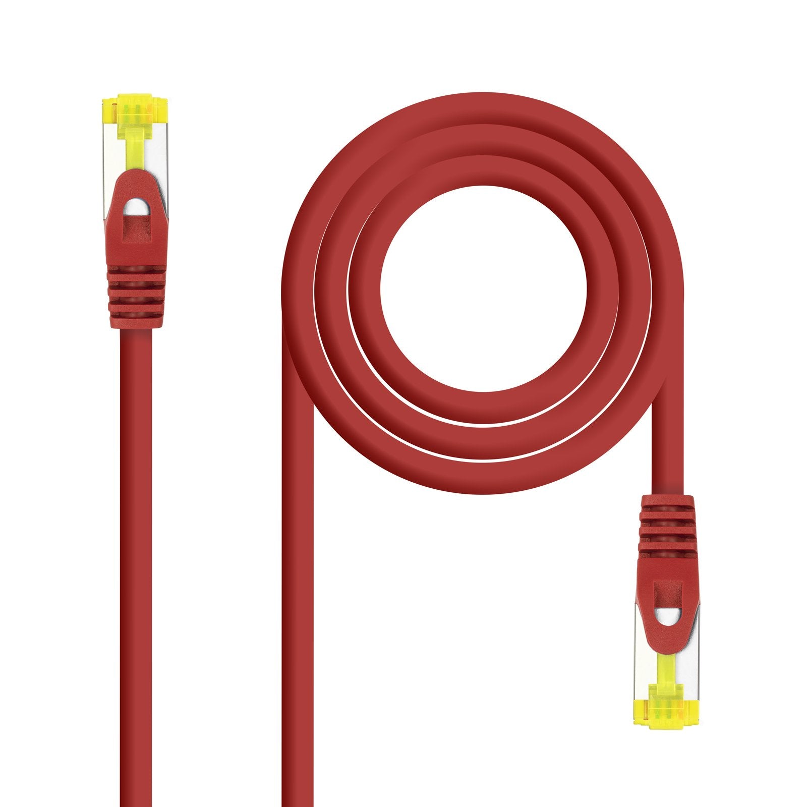Nanocable Cable De Red Rj45 Lszh Cat.6a Sftp Awg26 0.50m - Rojo