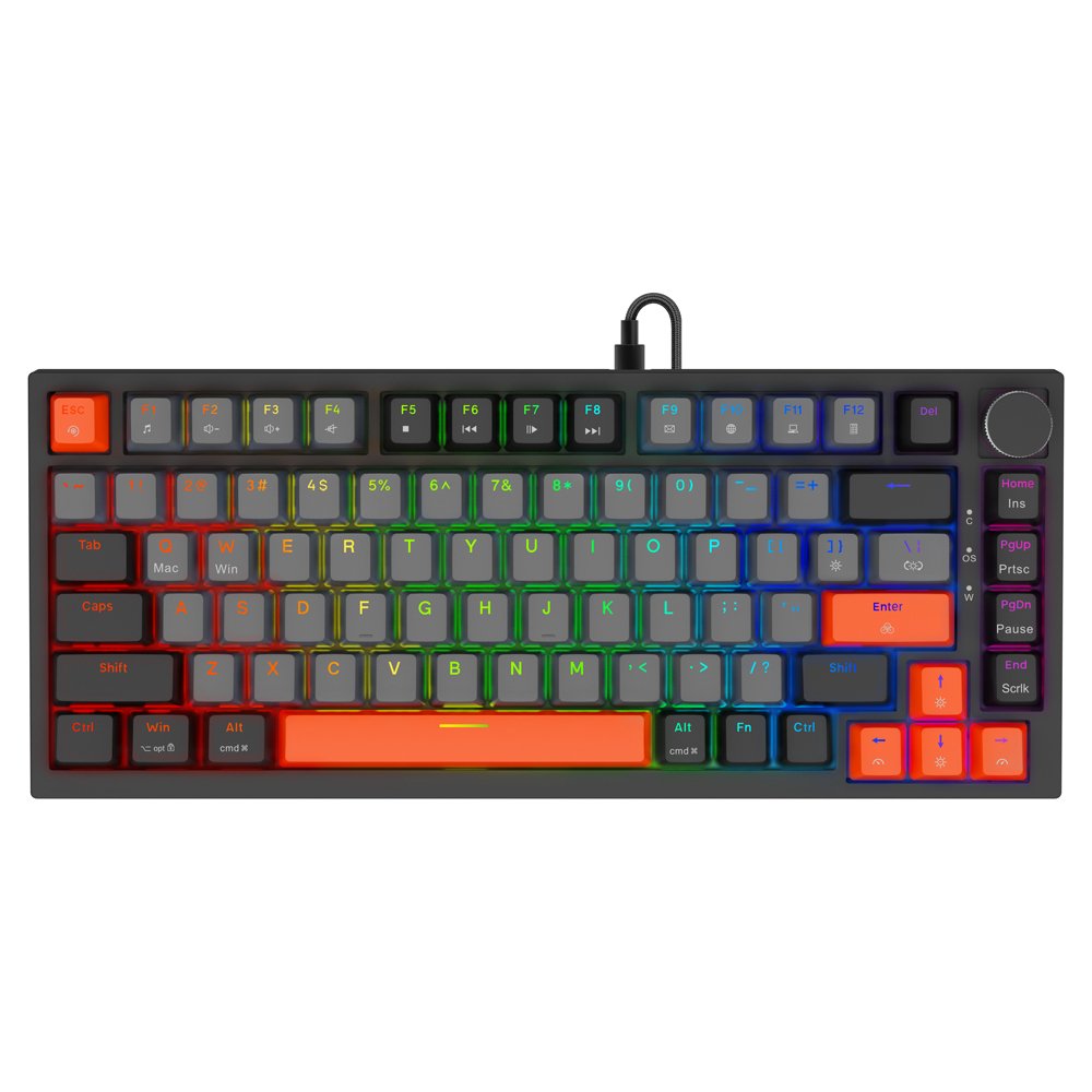 Savio Astral Black Jade 3 Colours Teclado Juego Usb Qwerty Internacional De Ee.Uu. Negro