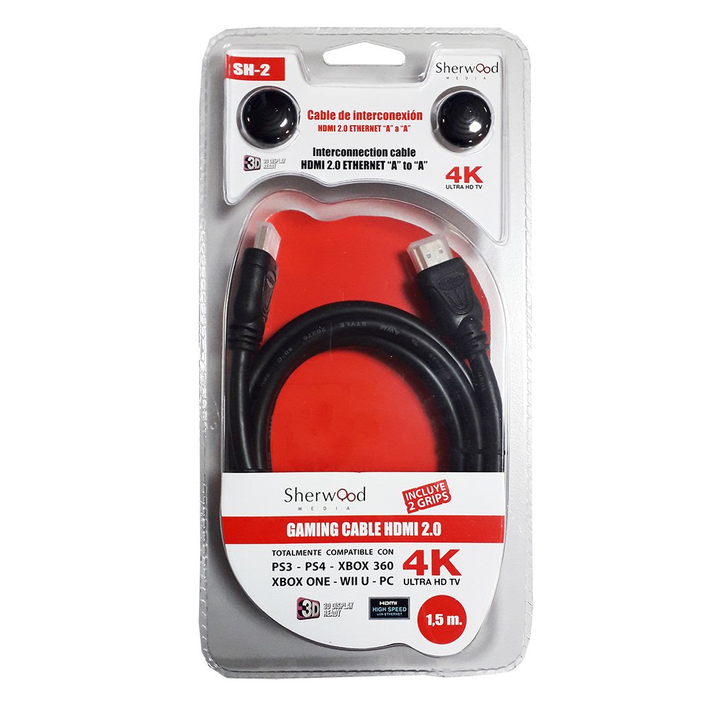 EAN 8437011575517 - Sherwood 11020024 cable HDMI 1,5 m HDMI tipo A (Estándar) Negro imagen 1