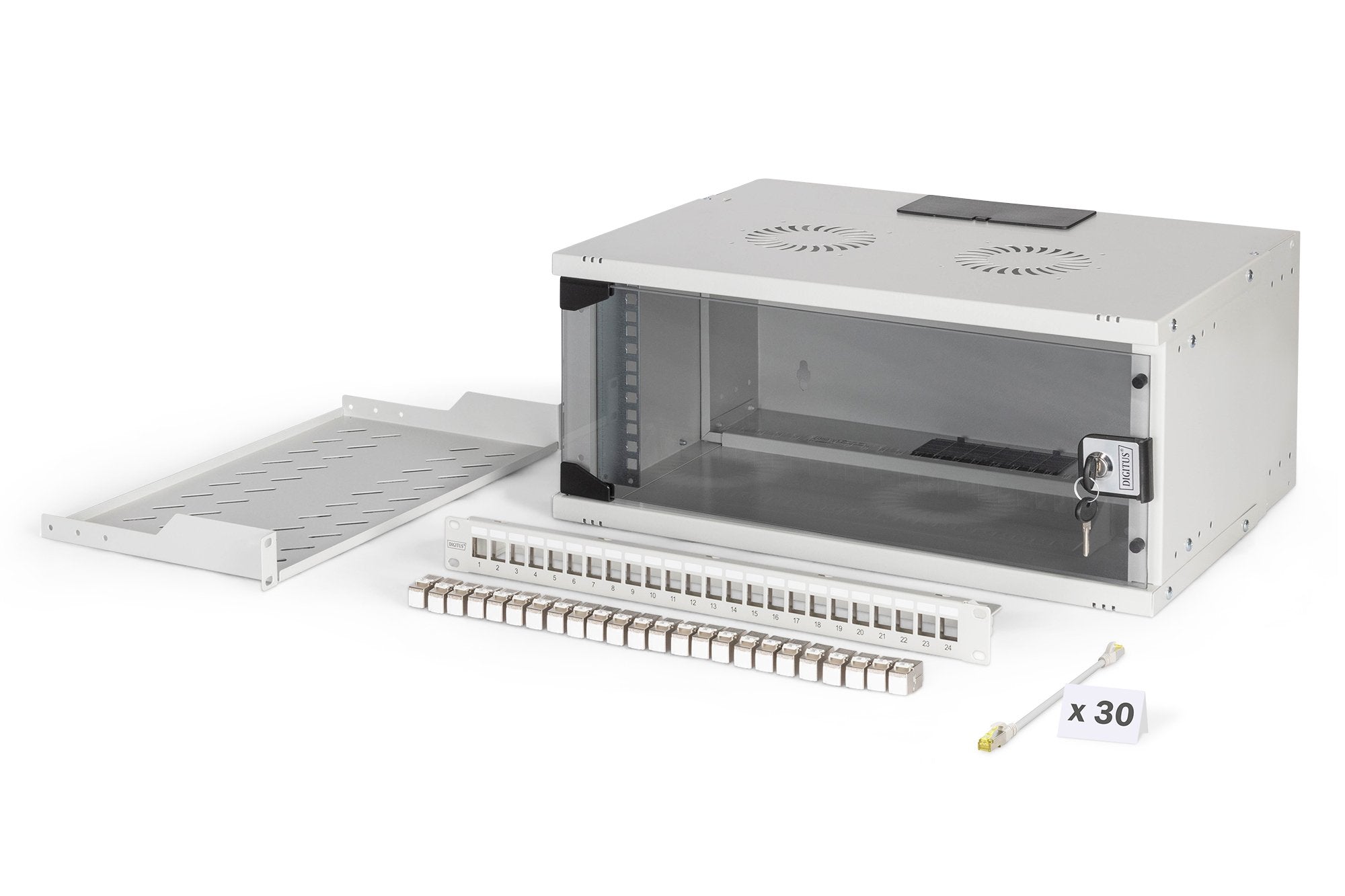 EAN 4016032499619 - Digitus DN-49200-SET armario rack Bastidor de pared Gris imagen 1