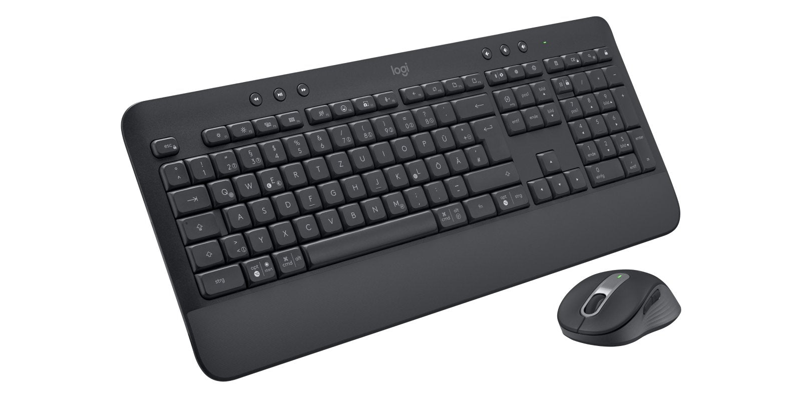 Teclado (Aleman) Logitech Signature Mk650 Combo For Business Ratón Rf Wireless + Bluetooth Qwertz Alemán Grafito
