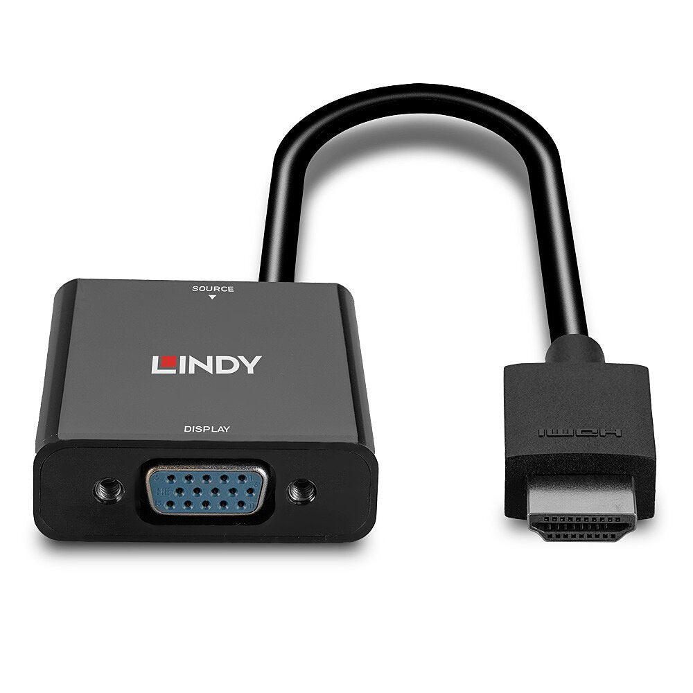Lindy 38291 Adaptador Hdmi Tipo A (Estándar) Vga (D-Sub) Negro