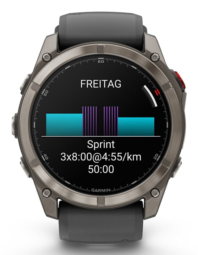 EAN 753759351007 - Garmin fēnix 8 Pro 3,56 cm (1.4") AMOLED 51 mm Digital 454 x 454 Pixeles Pantalla táctil Grafito, Titanio imagen 8