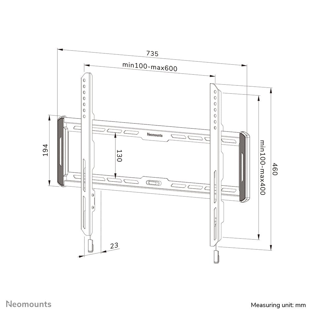 EAN 8717371448653 - Neomounts WL30-550BL16 soporte para TV 2,18 m (86") Negro imagen 16