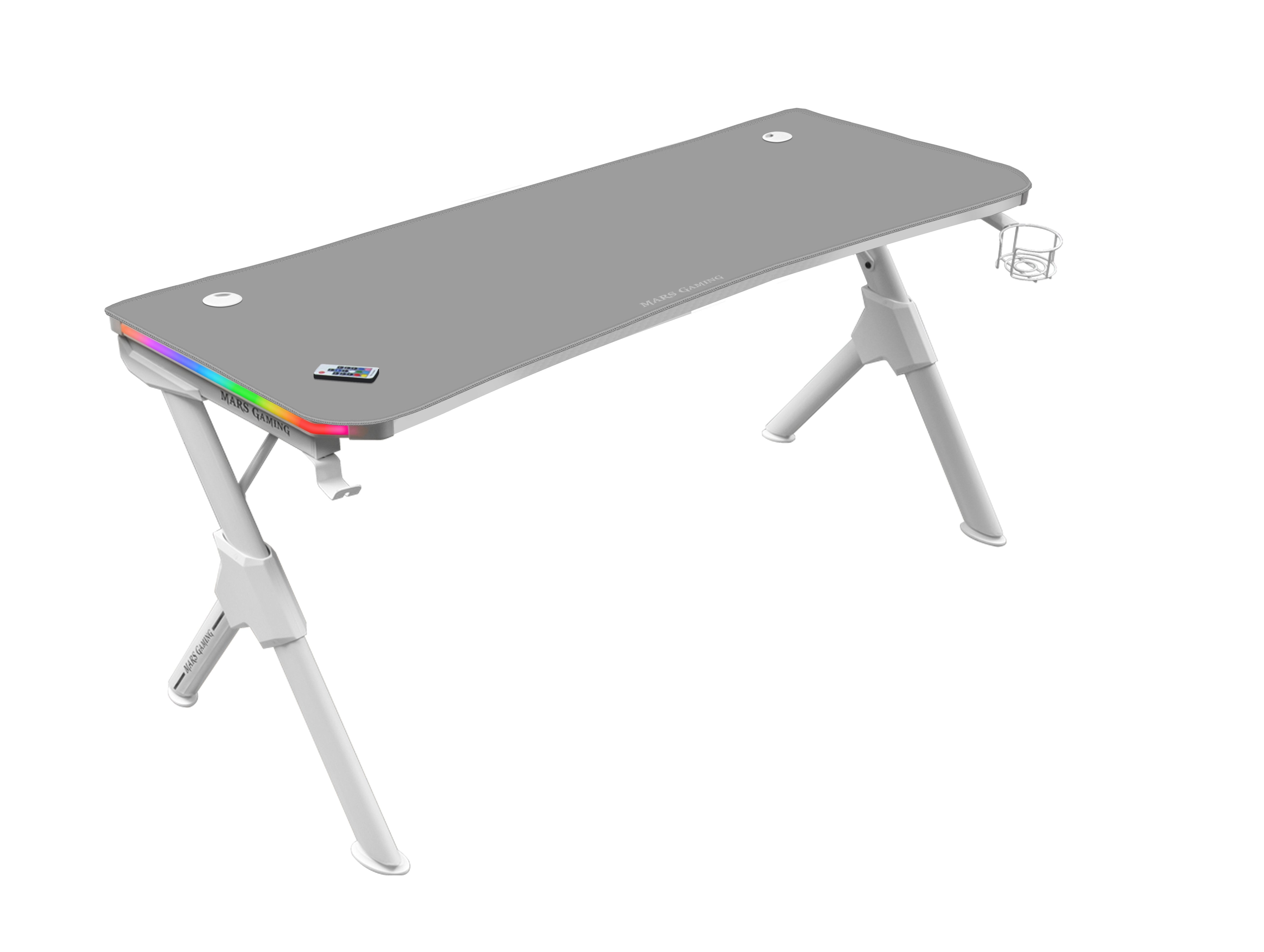 Mesa Gaming Mars Gaming Mgd140rgb 140 X 60 X 75cm Blanca