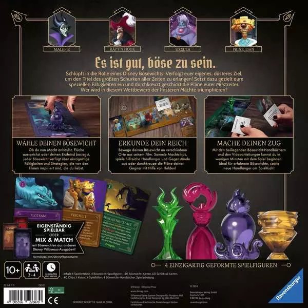 Ravensburger Disney Villanous - Introducción Al Mal, Juego De Mesa 22687
