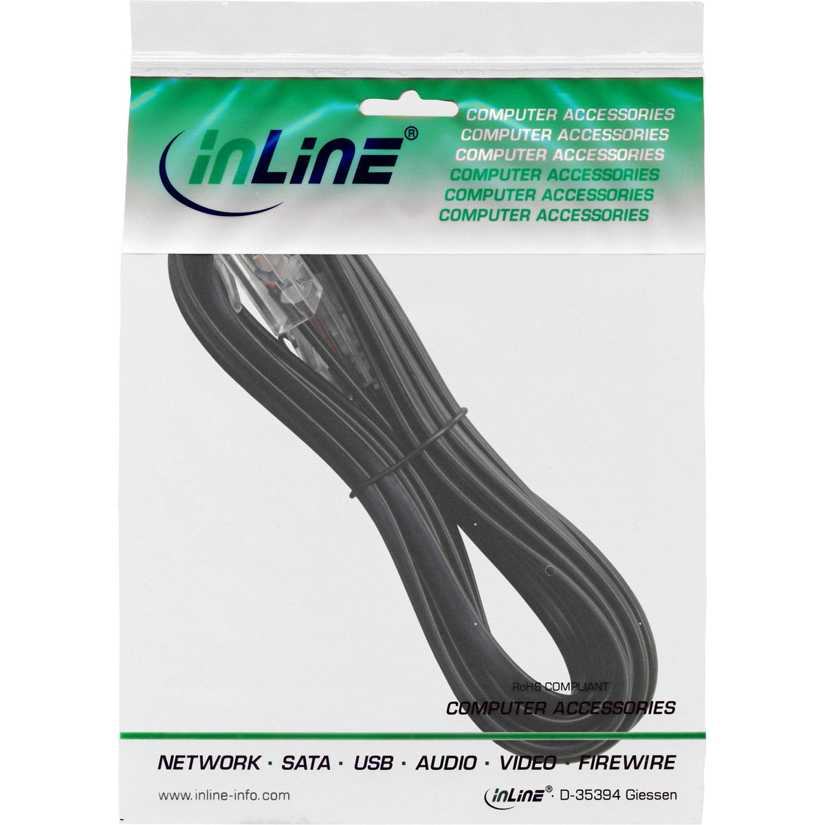Inline Isdn Cable Rj45 Macho Macho 8p4c 20m