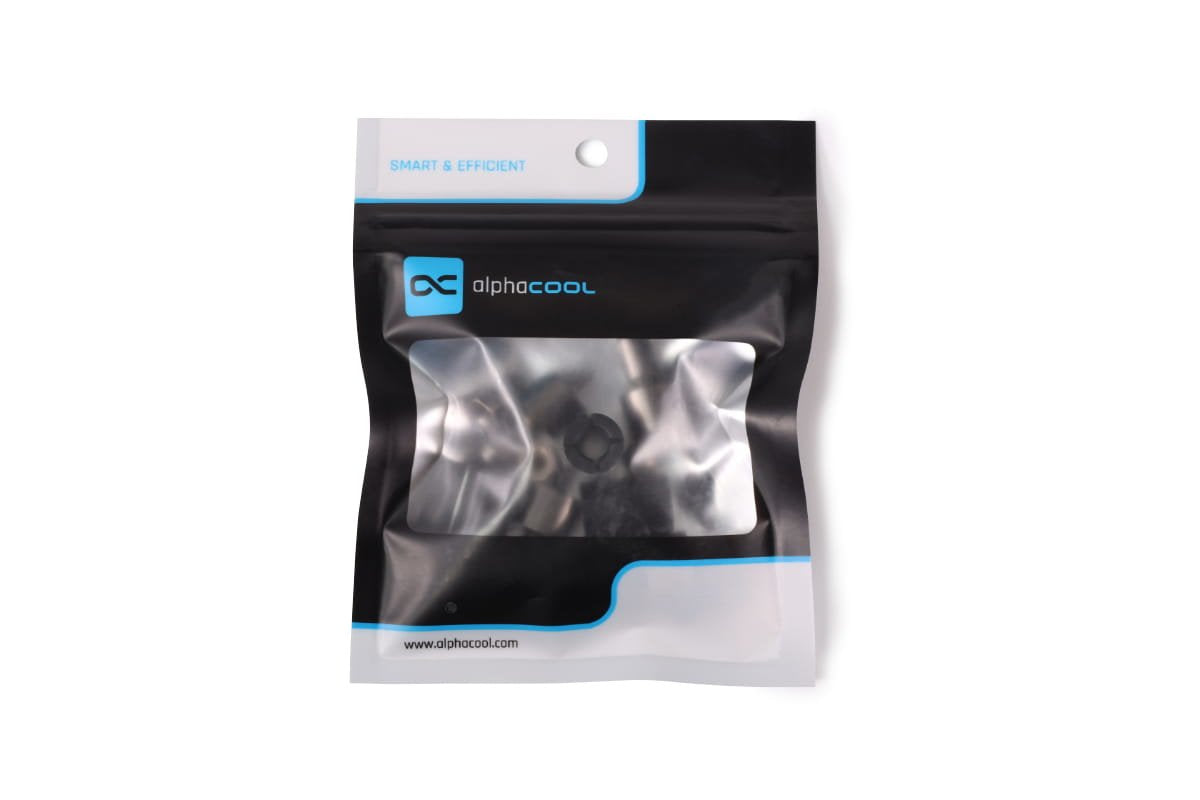 Alphacool Core Push Mounting 25mm M3/M4/Unc 6-32 Set 4x, Montaje/Montaje Negro/Plateado, 25 Mm 15725