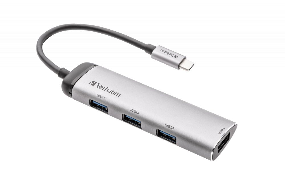 EAN 0023942491477 - Verbatim USB-C Multiport Hub USB 3.2 Gen 1 (3.1 Gen 1) Type-C 5000 Mbit/s Gris imagen 1