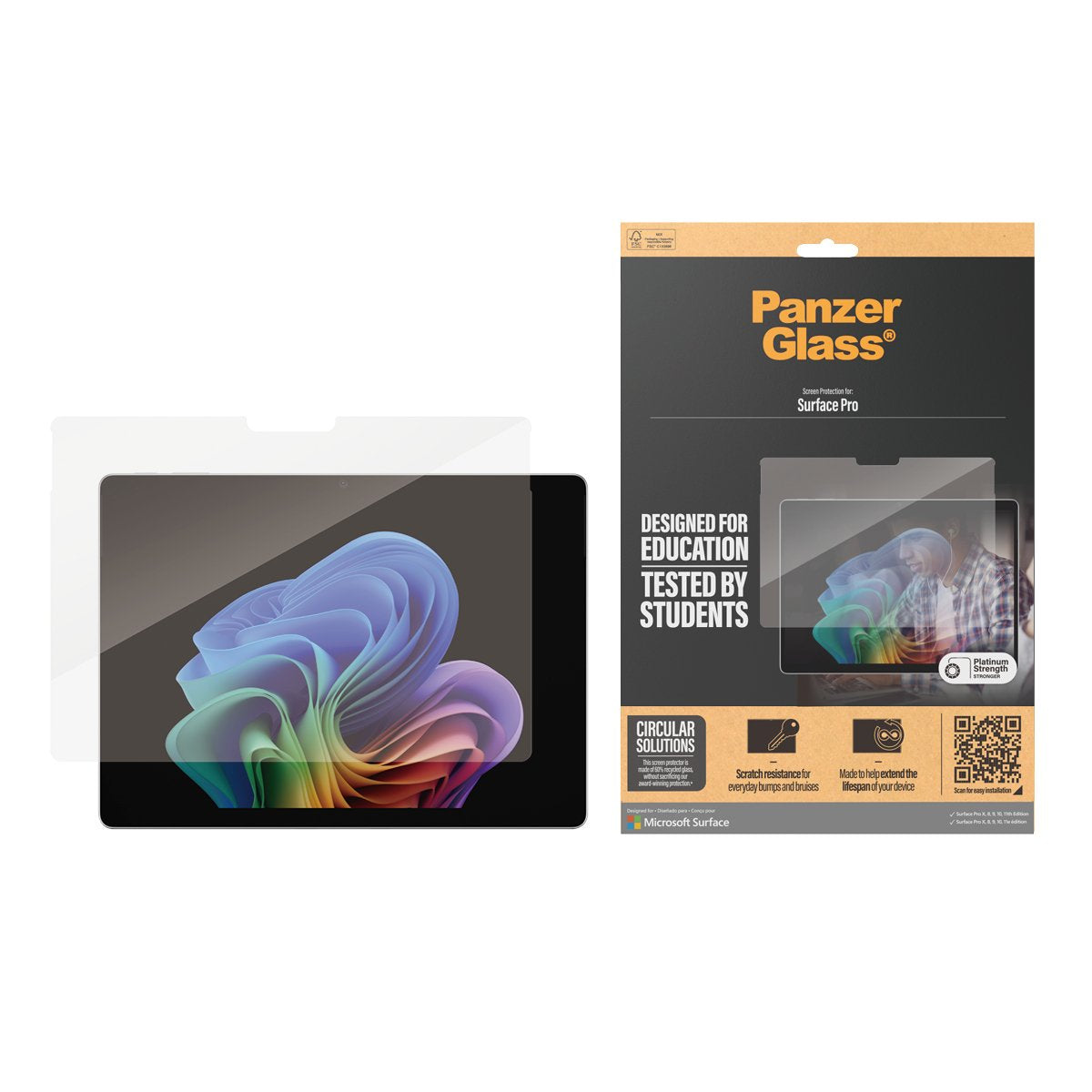 EAN 5715685006289 - PanzerGlass ® Screen Protector Microsoft Surface Pro X | Pro 8 | Pro 9 | Pro 10 | Pro 11 | Ultra-Wide Fit imagen 2