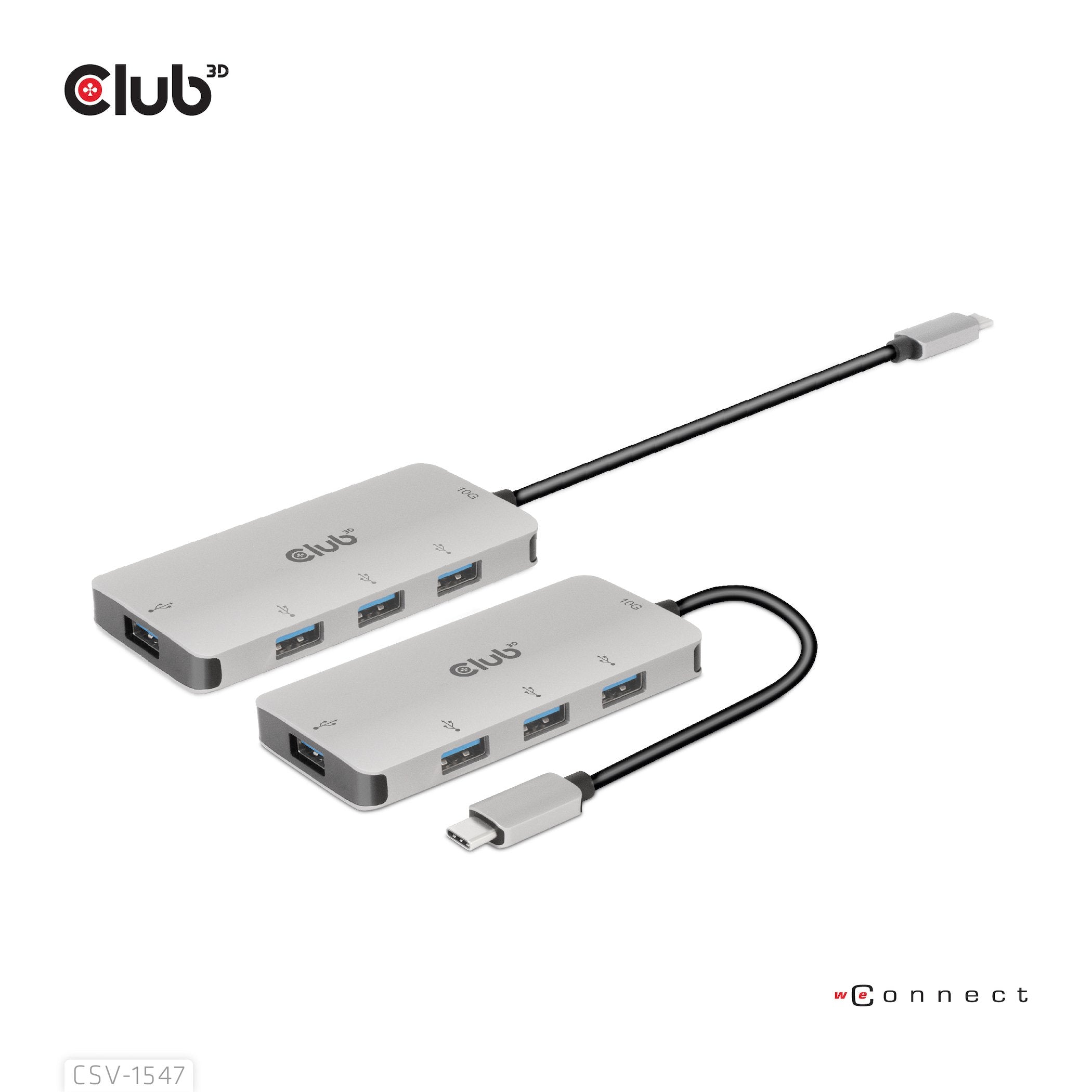 EAN 8719214472375 - CLUB3D CSV-1547 hub de interfaz USB 3.2 Gen 2 (3.1 Gen 2) Type-C 10000 Mbit/s Negro, Plata imagen 3