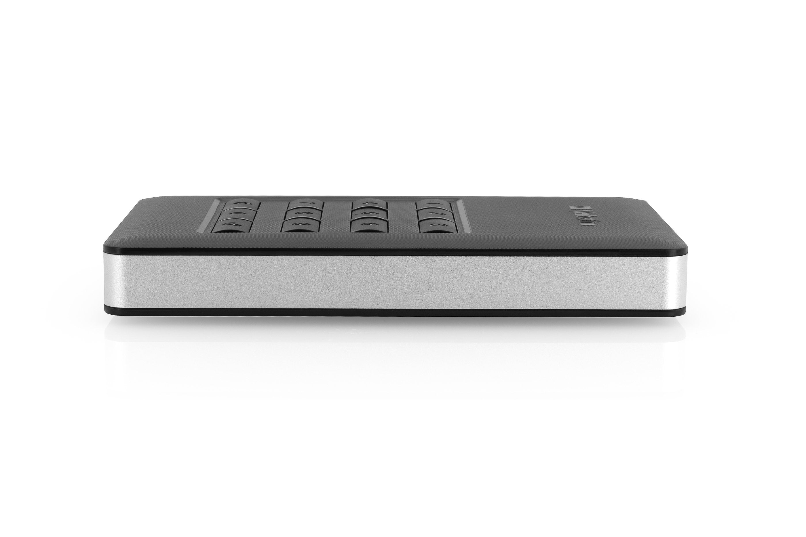 Verbatim Disco Duro Portátil Y Seguro Store Go De 1 Tb Con Teclado, Unidad De Disco Duro Negro/Plateado, 1000 Gb, Negro, Plata