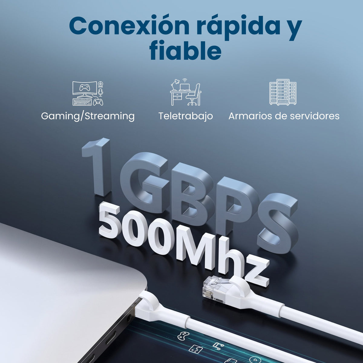 EAN 5906168639005 - Extralink Kat.6A U/FTP 5m 1Gbps Biały | Patchcord LAN | Miedź Kabel sieciowy skrętka, łamana końcówka (EX imagen 18