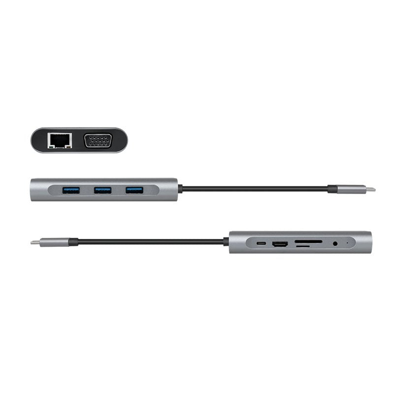 Estación De Acoplamiento Logilink Usb 3.2 Gen1, Usb-C, 10 Puertos, Pd, Plateado.