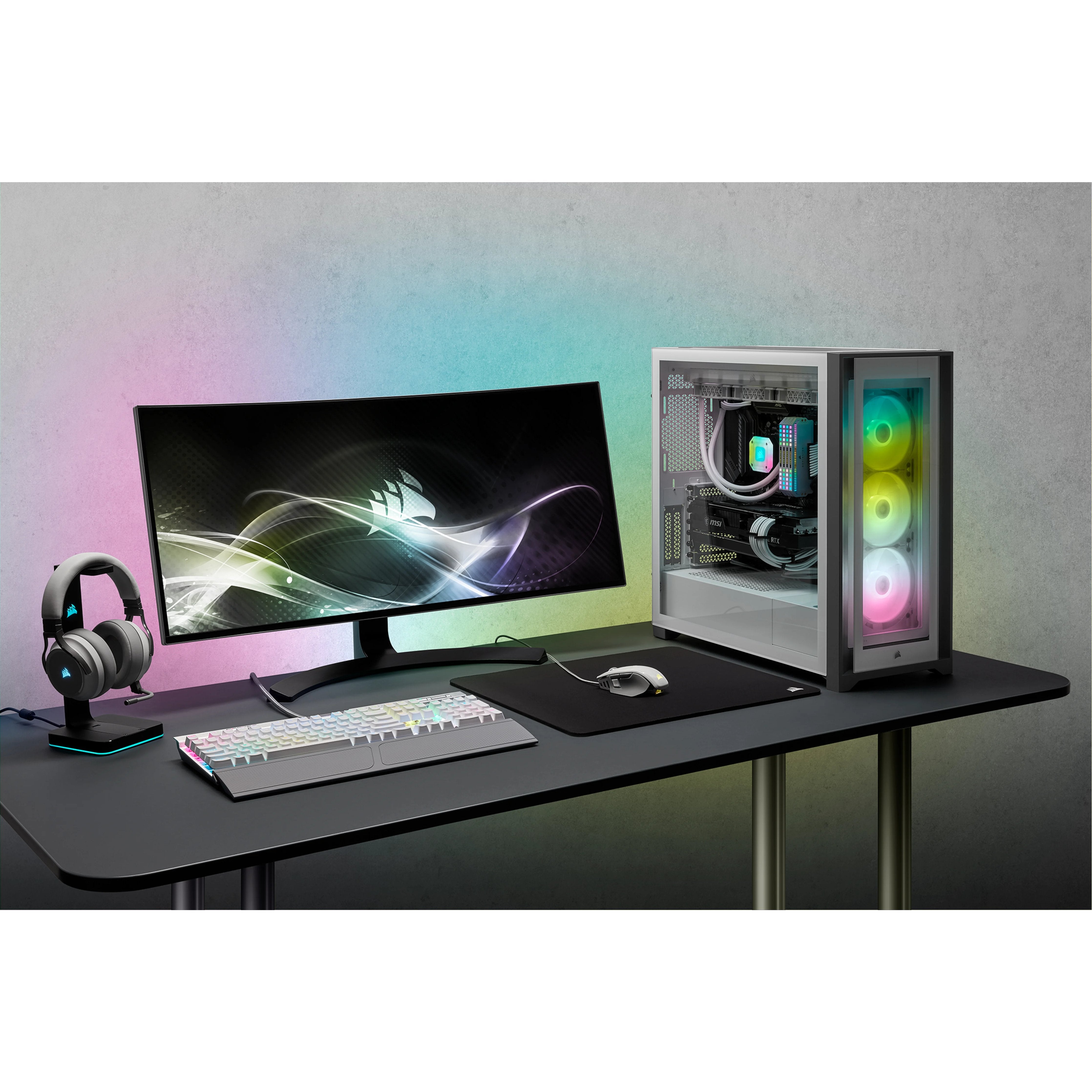 EAN 0840006627531 - Corsair iCUE 5000X RGB Midi Tower Blanco imagen 16