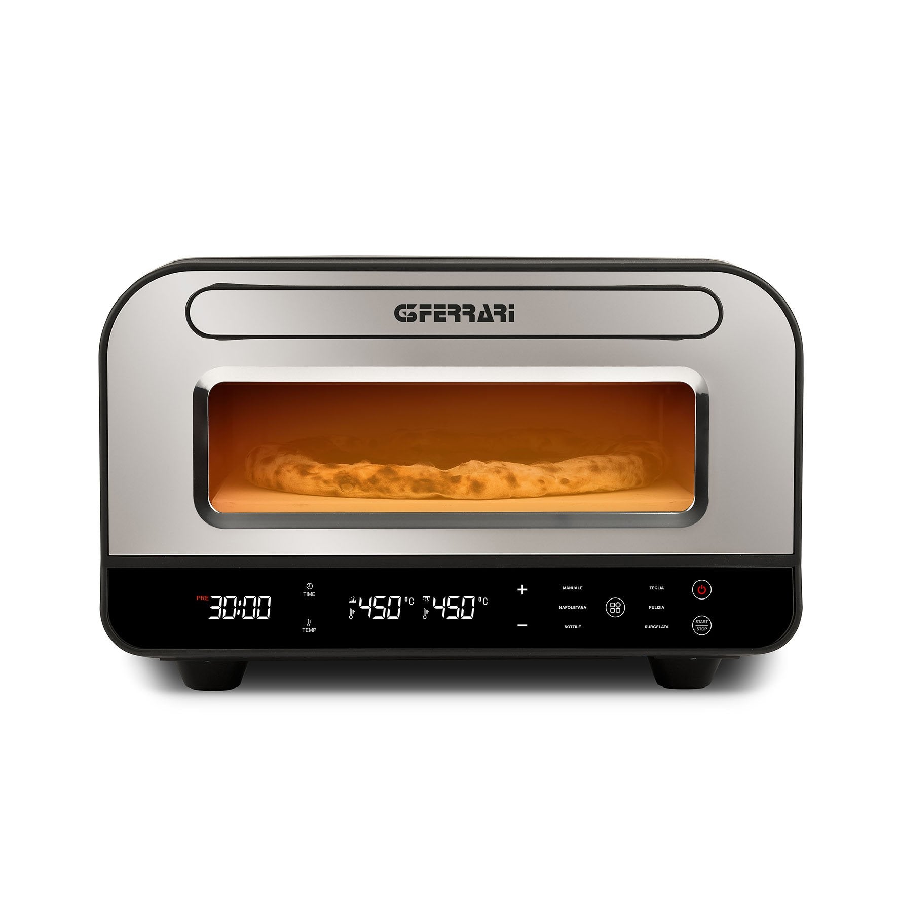 EAN 8055176403041 - G3 Ferrari Pizza Pro 2 minuti fabricante de pizza y hornos 1 Pizza(s) 1850 W Negro, Plata imagen 5