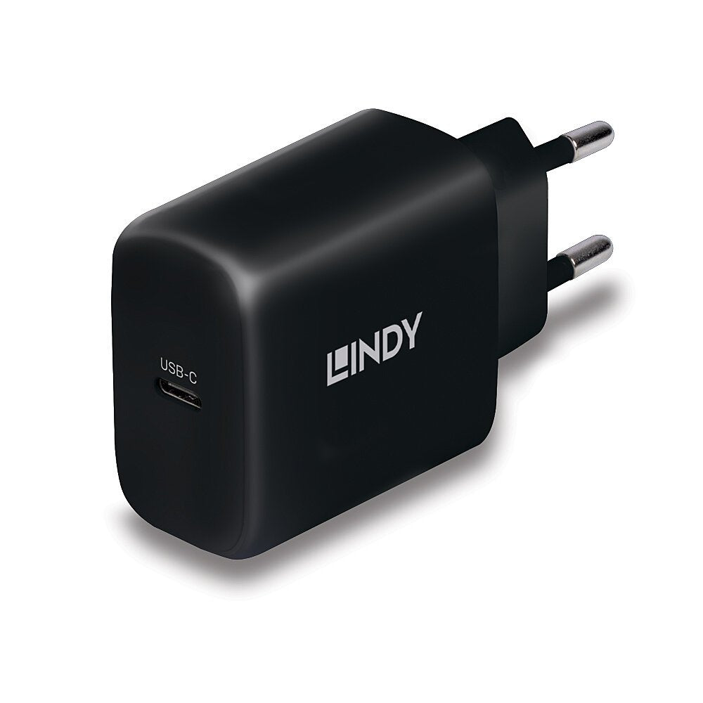 Cargador Lindy Usb Typ C Gan Charger 65w, Negro