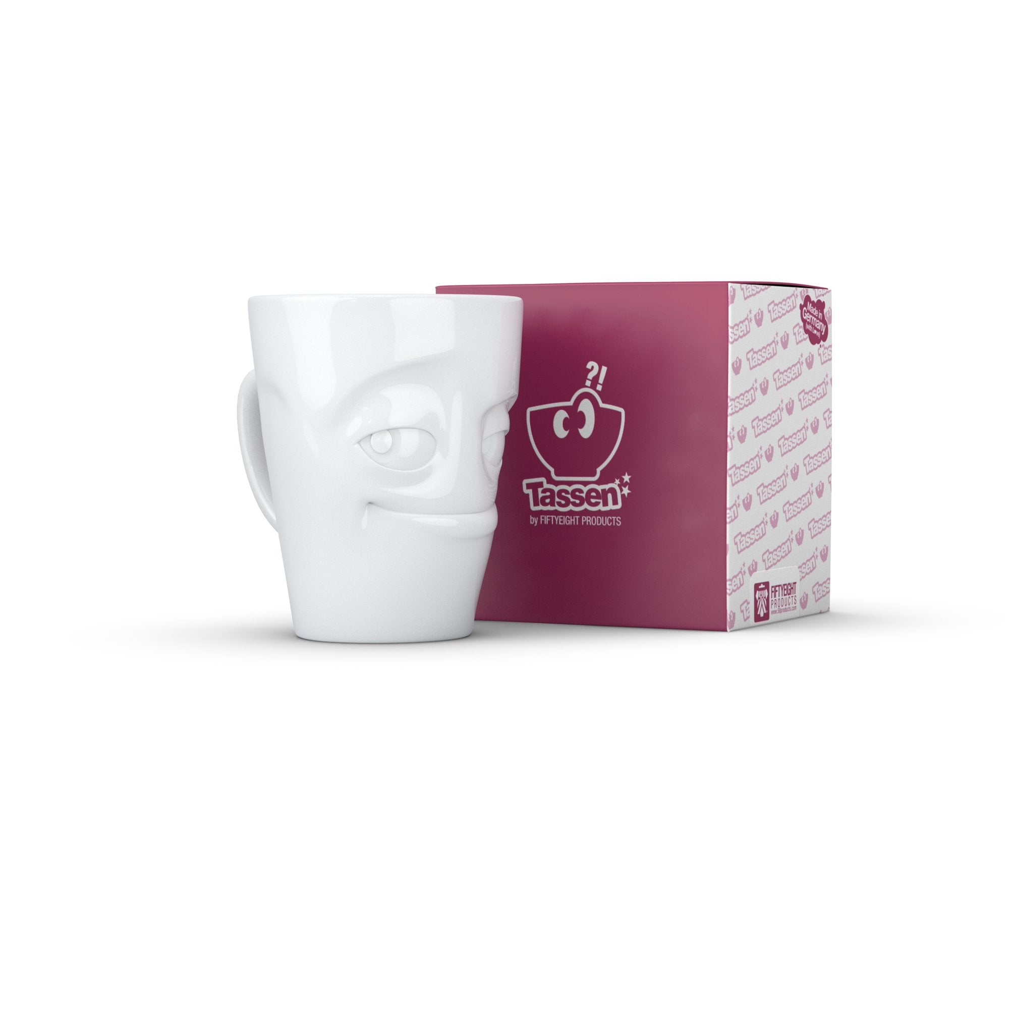 Fiftyeight Henkelbecher 350ml - Verschmitzt Blanco