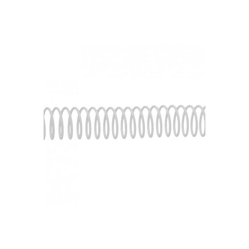 Fellowes Espiral Metálica Paso 5:1 12mm A4 Blanco Pack 100 Ud