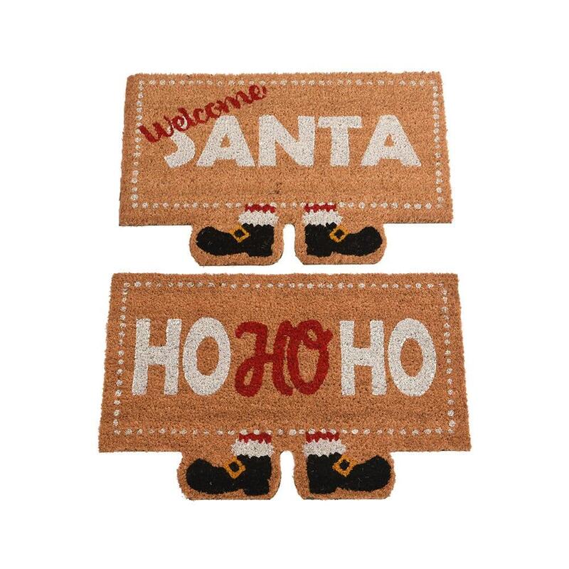 Felpudo Santa Claus, 60x40x1,5cm, 2 Modelos. Basics