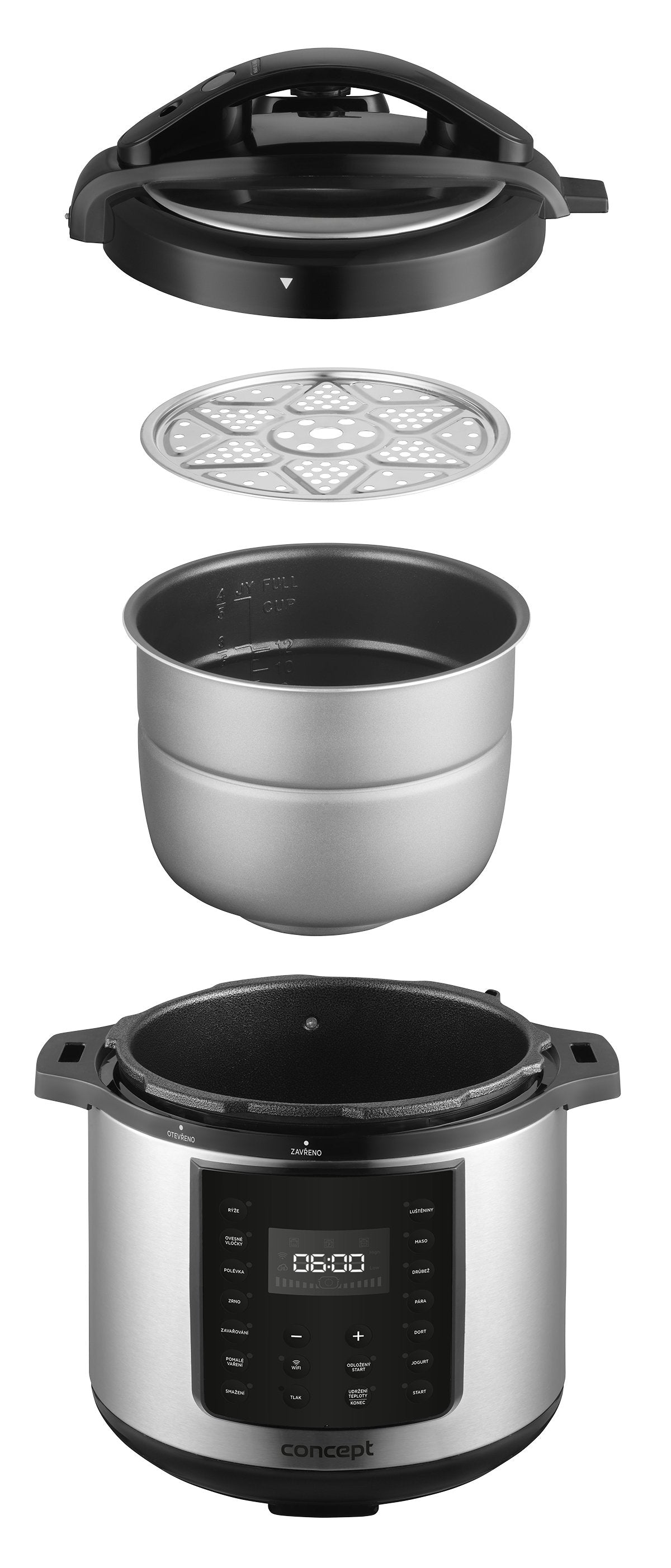 EAN 8595631036921 - Concept CK8001 olla multi-cocción 5,6 L 1000 W Negro, Acero inoxidable imagen 13