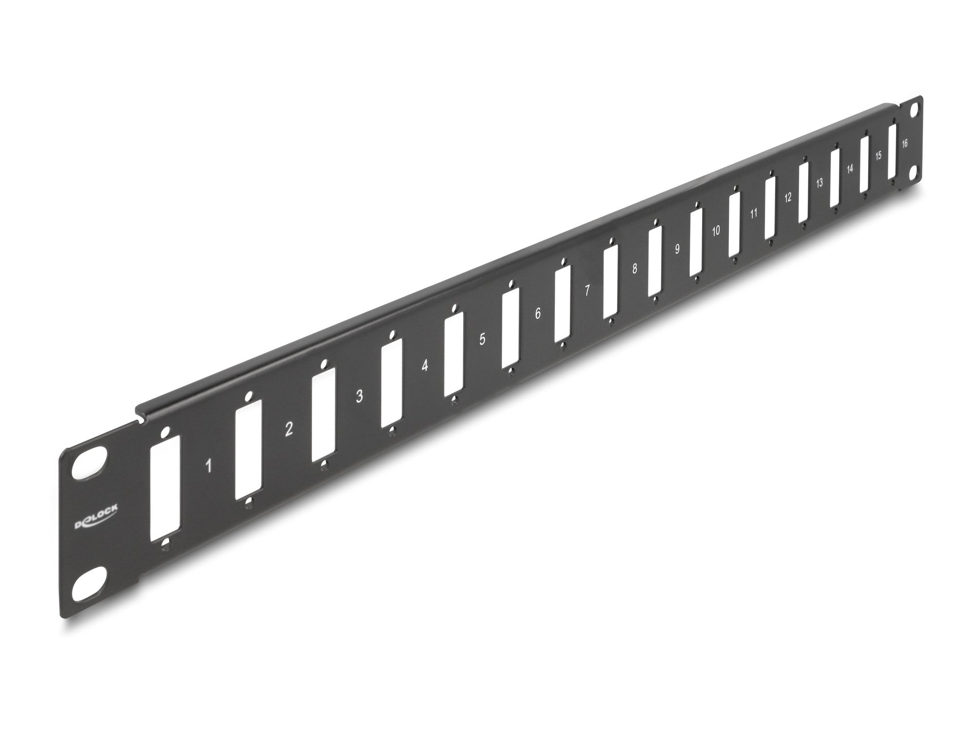 Delock 19? Panel Für Adapter Mit Schraubanschluss 16 Port Schwarz
