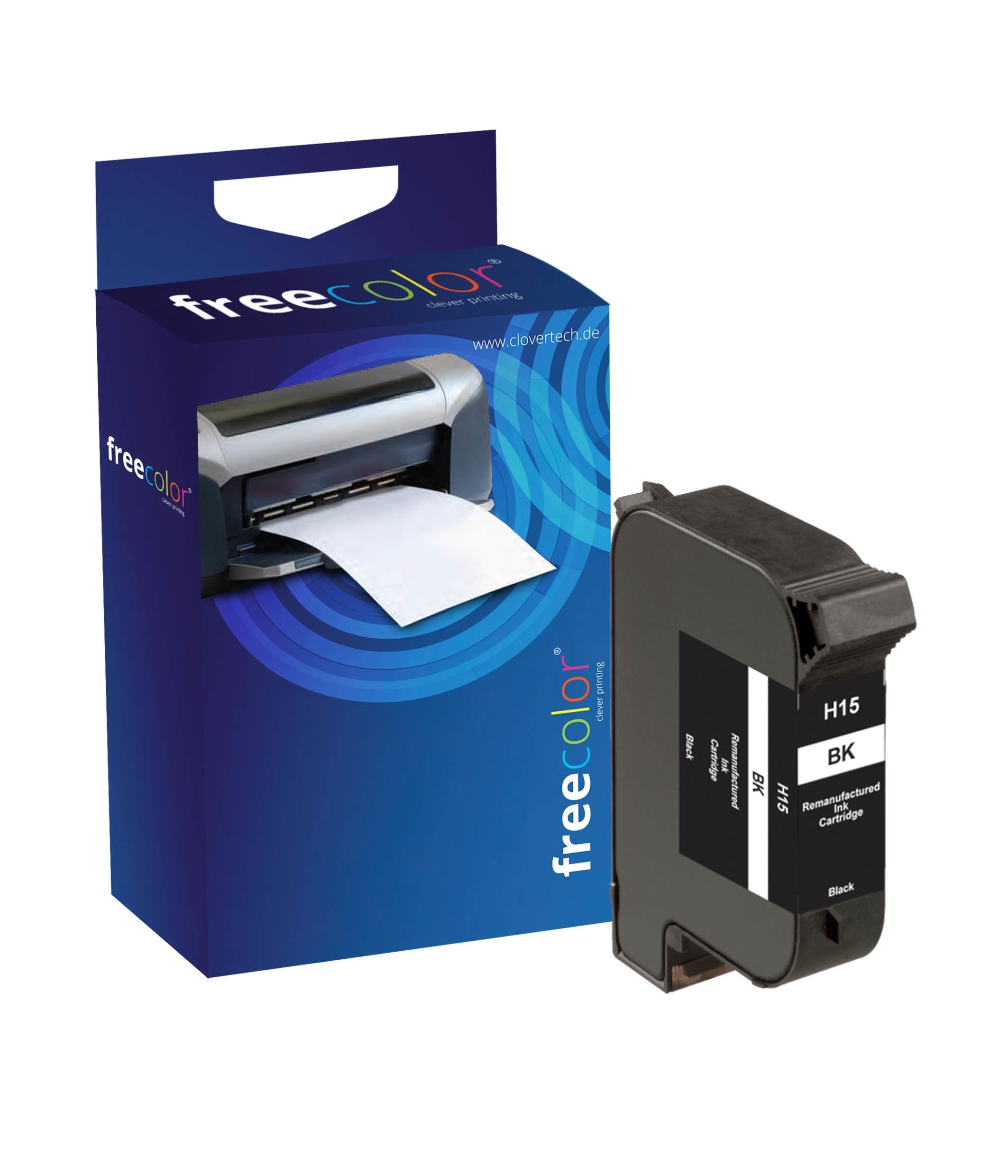 EAN 4033776101400 - Freecolor HP15D-INK-FRC cartucho de tinta 1 pieza(s) Negro imagen 1