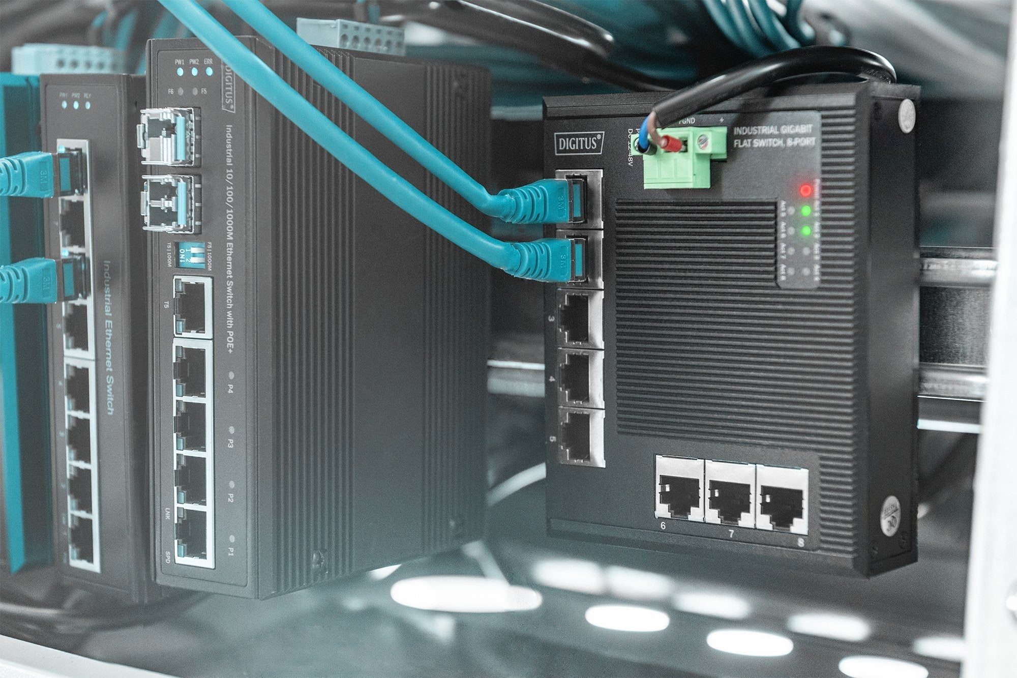 Digitus Industrie Gigabit Flat Switch, 8-Port