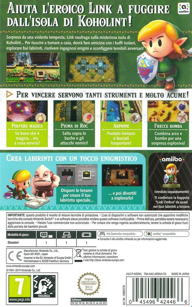 Switch The Legend Of Zelda: Link'S Awakening